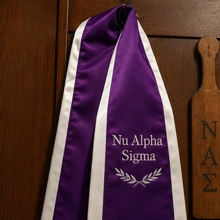 Customized graduation stoles for greek life
