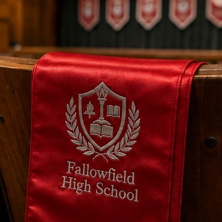 Customized graduation stoles for high schools
