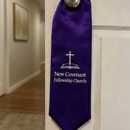 Graduation stoles with logo printing
